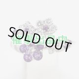 画像: セイレーン アズーロ K18WG アメシストダイアイリリング 0.60ct 0.65ct 5.80g