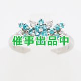 画像: タサキ　PT900 トルマリンダイアイリリング 0.14ct 5.20g