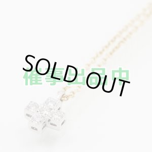 画像: ティファニー PT950/750YG クルーシフォーム ダイアイリペンダントネックレス 2.20g