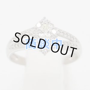 画像: PT900 ダイアイリリング 0.39ct 0.19ct 4.50g