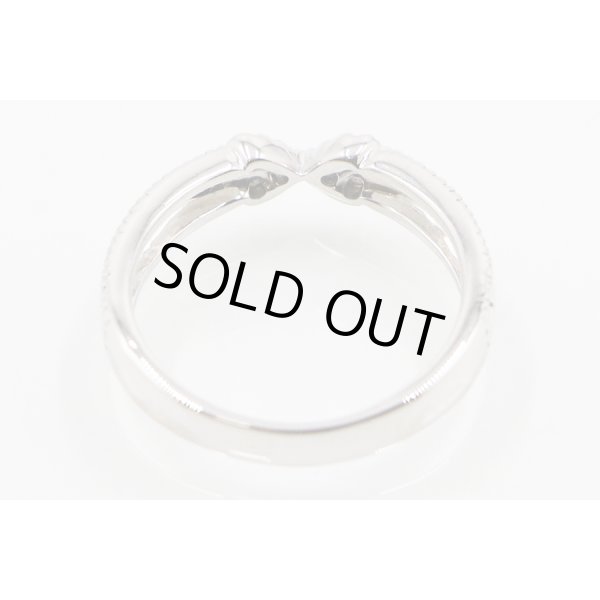 スタージュエリー　K18WG ダイアイリリング 0.07ct 3.40g　内側