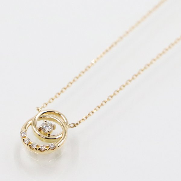 ヴァンドーム　K18 ダイアイリネックレス 1.20g