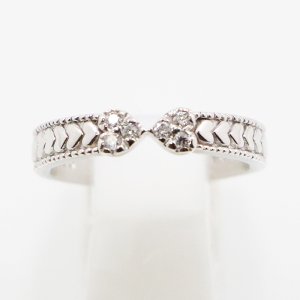 画像: スタージュエリー　K18WG ダイアイリリング 0.07ct 3.40g