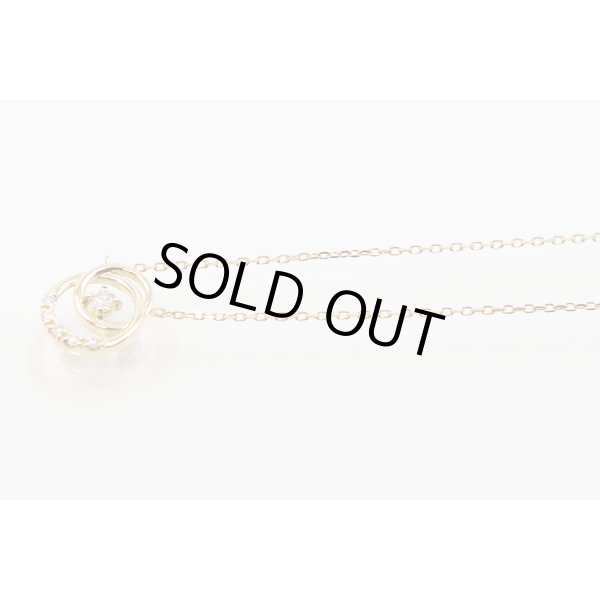 ヴァンドーム　K18 ダイアイリネックレス 1.20g　サイド