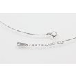 タサキ　K18WG ダイアイリペンダントネックレス 0.19ct 2.50g　留め具