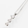 タサキ　K18WG ダイアイリペンダントネックレス 0.19ct 2.50g