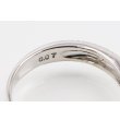 スタージュエリー　K18WG ダイアイリリング 0.07ct 3.40g　刻印(2)