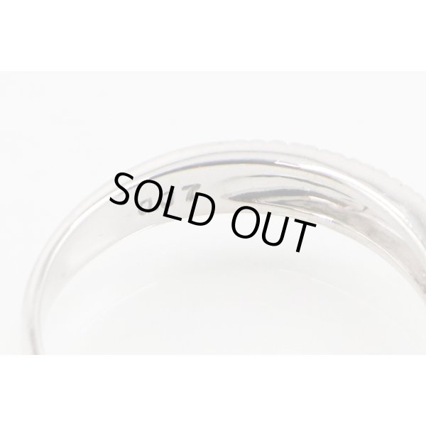 スタージュエリー　K18WG ダイアイリリング 0.07ct 3.40g　刻印(2)