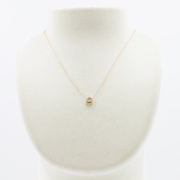 ヴァンドーム　K18 ダイアイリネックレス 1.20g　装着イメージ