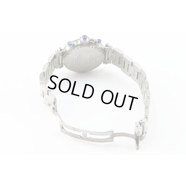 カルティエ　パシャＣ　クロノリフレックス　１３５２－１　青文字盤　ブレス