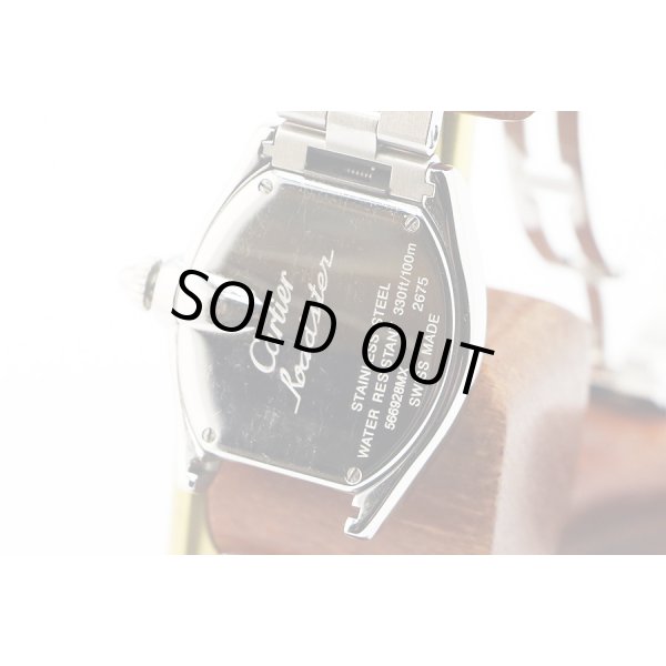 カルティエ　ロードスターＳＭ　Ｗ６２０１６　２６７５　銀文字盤　裏面拡大