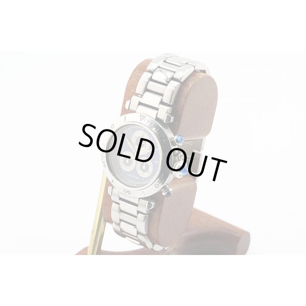 カルティエ　パシャＣ　クロノリフレックス　１３５２－１　青文字盤　サイド