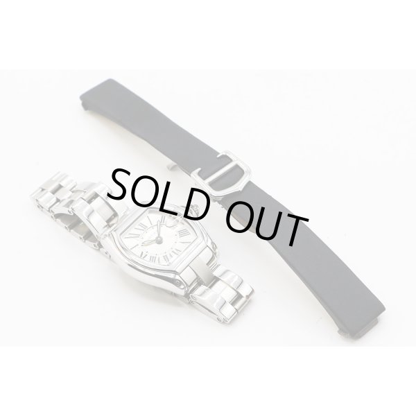 カルティエ　ロードスターＳＭ　Ｗ６２０１６　２６７５　銀文字盤　替えベルト