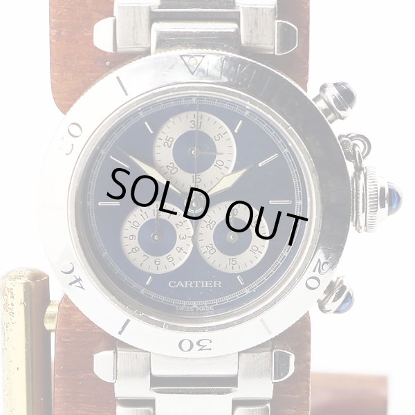 カルティエ　パシャＣ　クロノリフレックス　１３５２－１　青文字盤