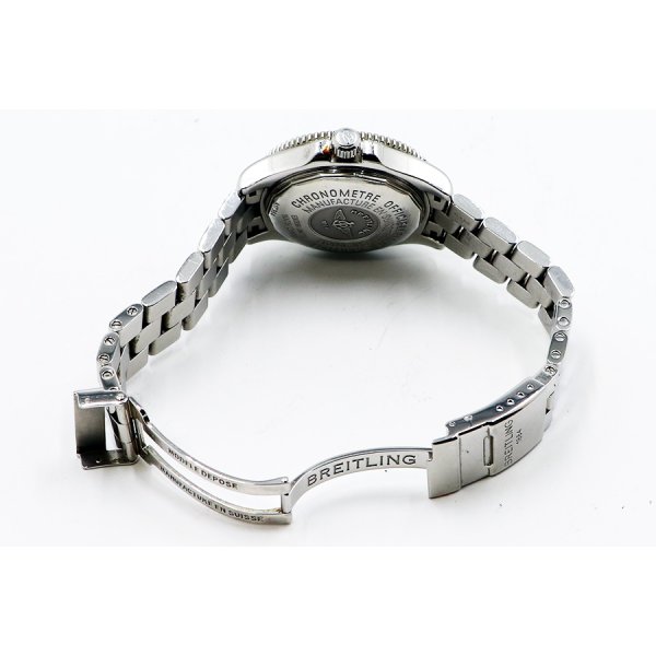 ブライトリング　スーパーオーシャン４２　Ａ１７３６４　黒文字盤　オレンジリング　ブレス