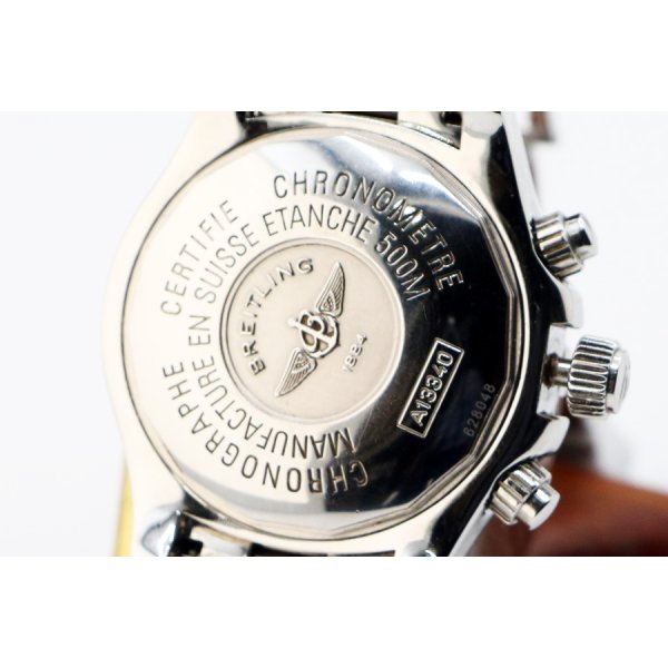 ブライトリング　スーパーオーシャン　クロノグラフ　Ａ１３３４０　紺文字盤　裏面拡大