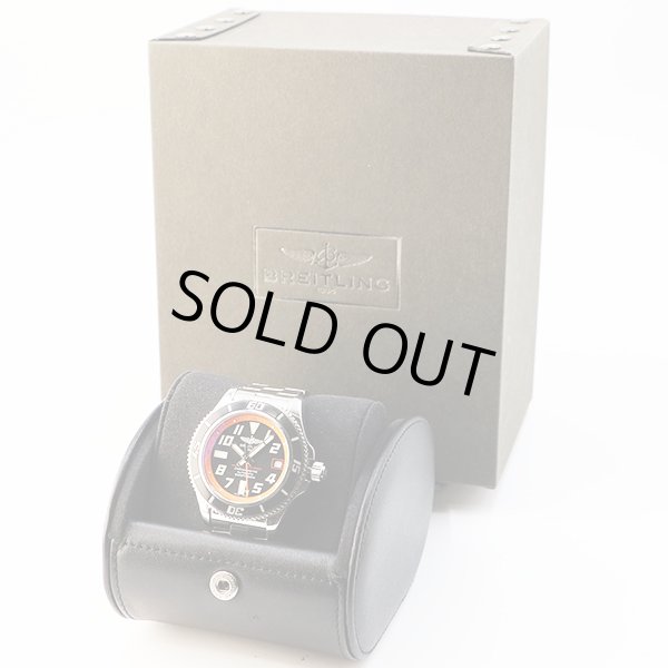 ブライトリング　スーパーオーシャン４２　Ａ１７３６４　黒文字盤　オレンジリング　箱