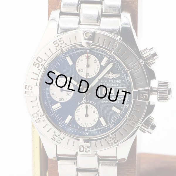 ブライトリング　スーパーオーシャン　クロノグラフ　Ａ１３３４０　紺文字盤