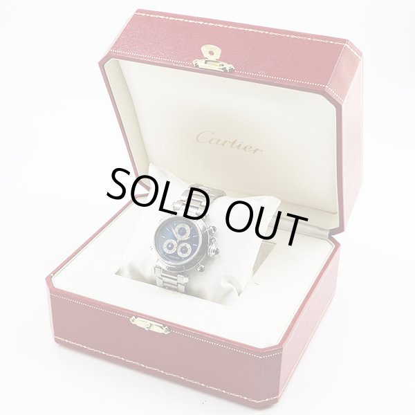 カルティエ　パシャＣ　クロノリフレックス　１３５２－１　青文字盤　箱