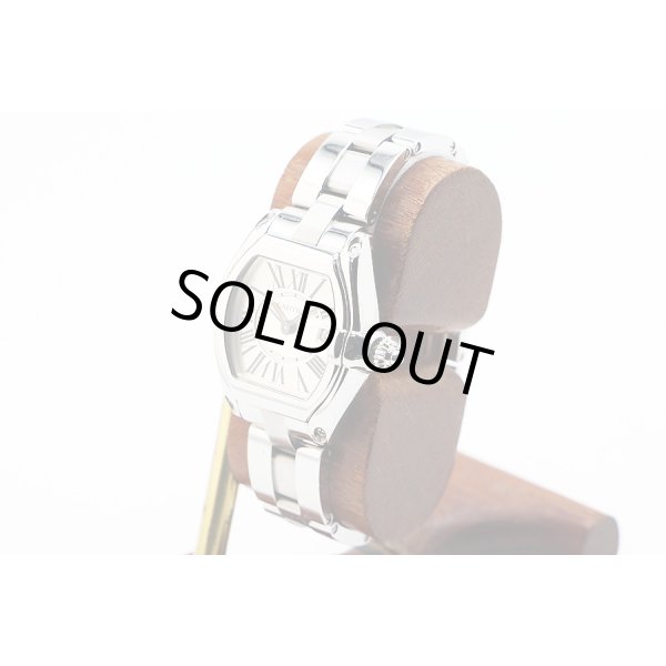 カルティエ　ロードスターＳＭ　Ｗ６２０１６　２６７５　銀文字盤　サイド