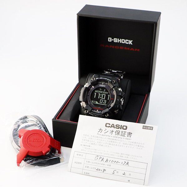 カシオ　Ｇショック　ＧＰＲ－Ｂ１０００―１ＪＲ　レンジマン　デジタル文字盤　箱・保証書・充電ケーブル