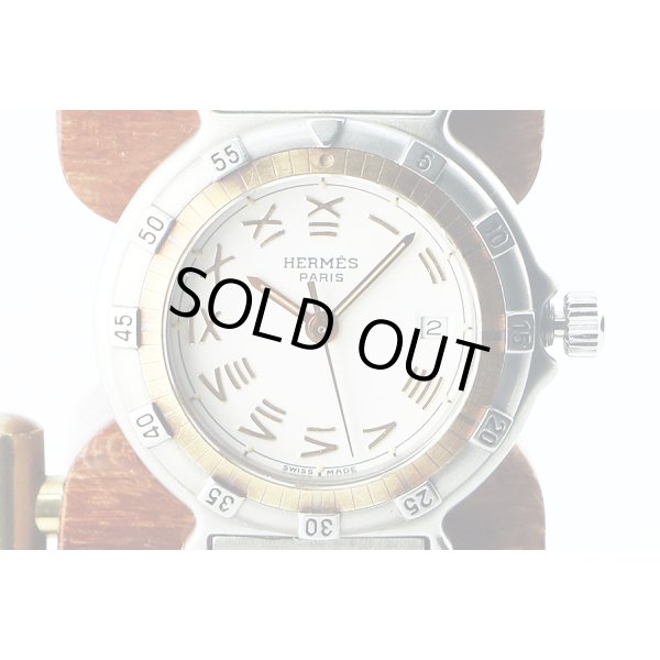 エルメス　キャプテンニモ　白文字盤　表面