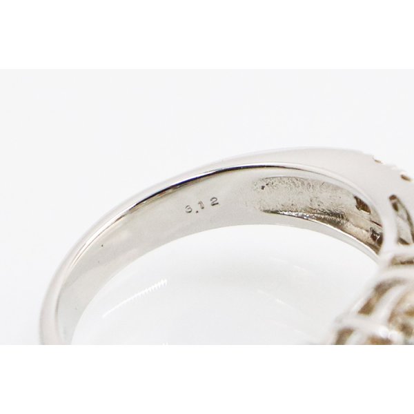 PT950 ダイアイリリング 3.12ct 9.80g 刻印(2)