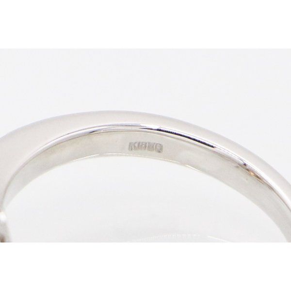 K18WG ダイアイリリング 1.00ct 5.00g　刻印