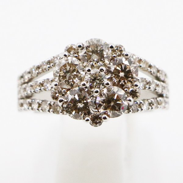 PT950 ダイアイリリング 3.12ct 9.80g