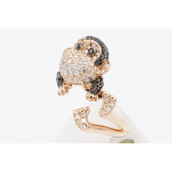 K18PG ダイアイリリング 1.55ct 7.70g　サイド