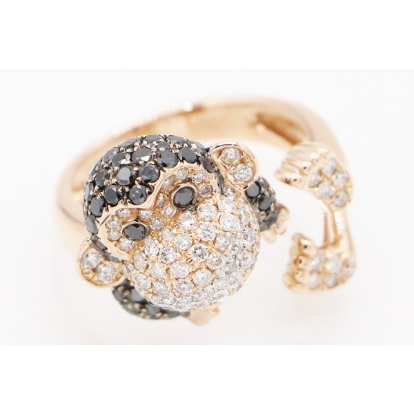 K18PG ダイアイリリング 1.55ct 7.70g　拡大(2)