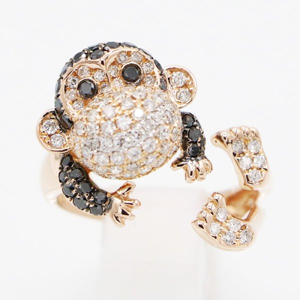 K18PG ダイアイリリング 1.55ct 7.70g