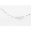 K18WG/PT900 エメラルドダイアイリペンダントネックレス 0.95ct 0.66ct 6.40g　留め具