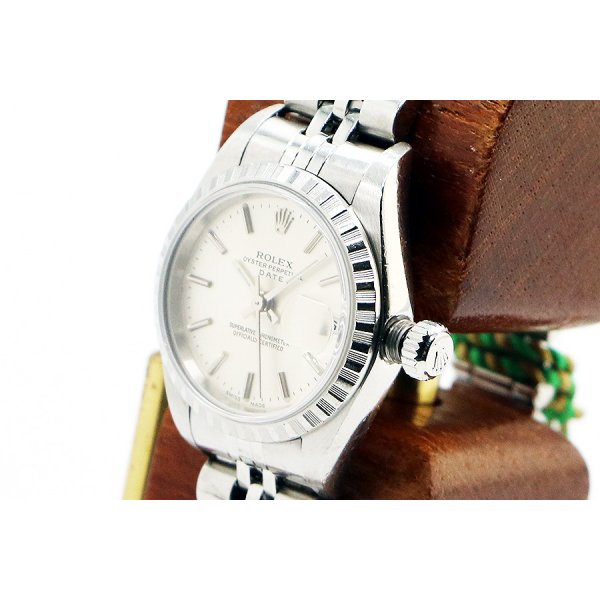 ロレックス　デイト　７９２４０　銀文字盤　Ｋ番（２００１年製）　サイド拡大
