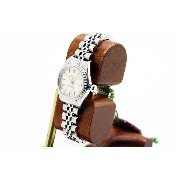 ロレックス　デイト　７９２４０　銀文字盤　Ｋ番（２００１年製）　サイド