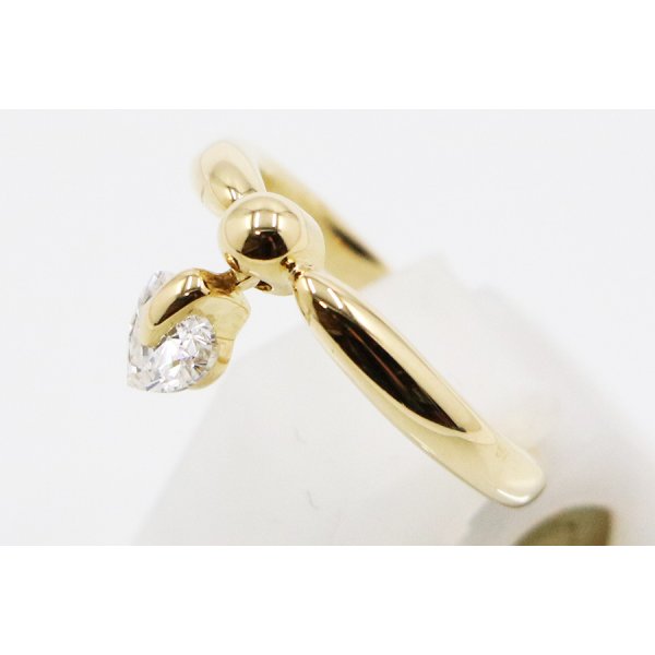 K18 ダイアイリリング 0.44ct 3.40g　サイド