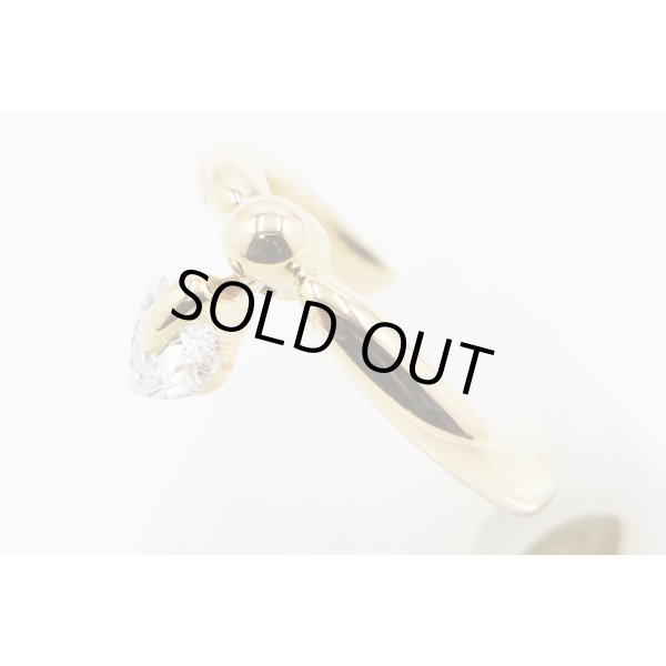 K18 ダイアイリリング 0.44ct 3.40g　サイド