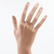 K18PG ダイアイリリング 0.50ct 2.80g　装着イメージ