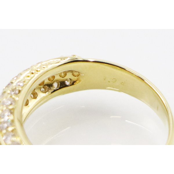 K18 ダイアイリリング 1.04ct 6.90g　刻印(2)