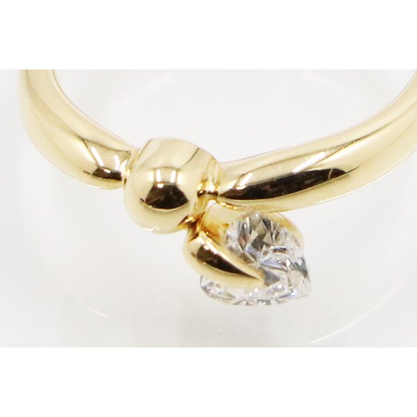 K18 ダイアイリリング 0.44ct 3.40g　拡大