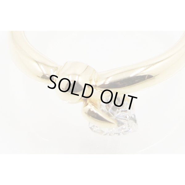 K18 ダイアイリリング 0.44ct 3.40g　拡大