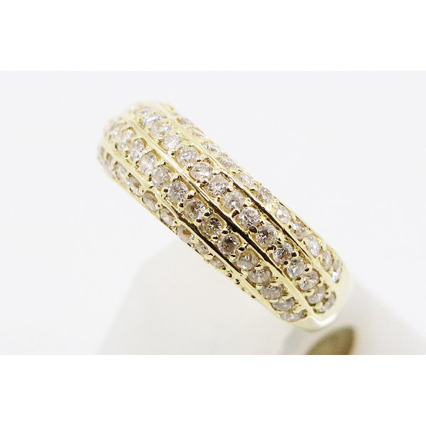 K18 ダイアイリリング 1.04ct 6.90g　サイド