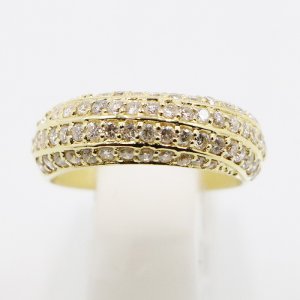 画像: K18 ダイアイリリング 1.04ct 6.90g