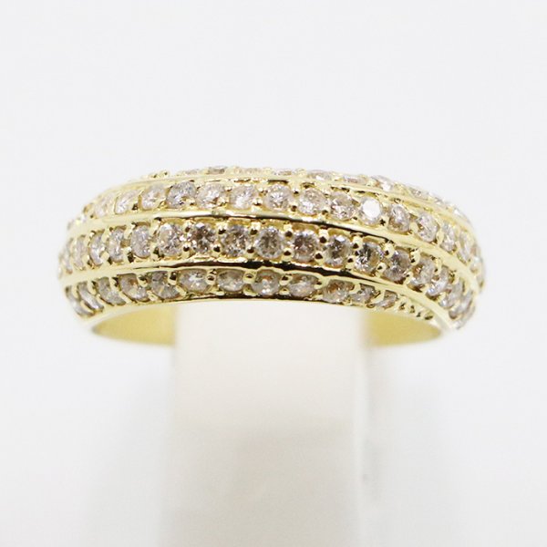 K18 ダイアイリリング 1.04ct 6.90g