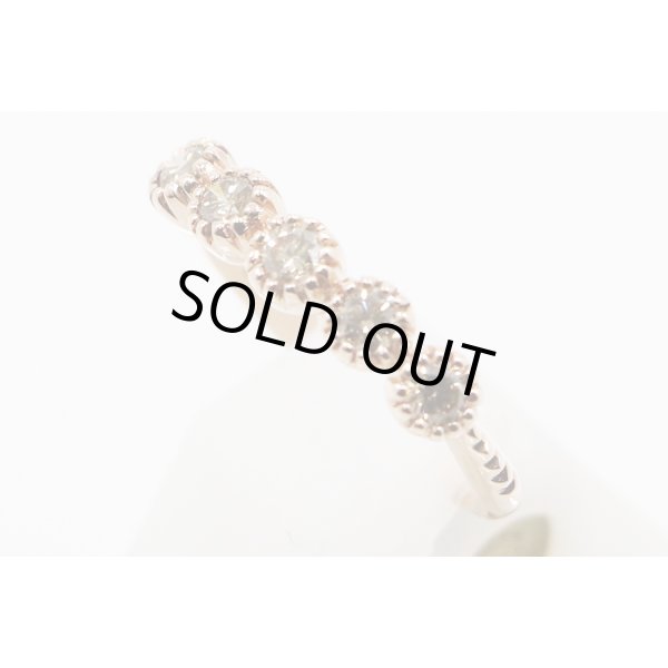 K18PG ダイアイリリング 0.50ct 2.80g　サイド