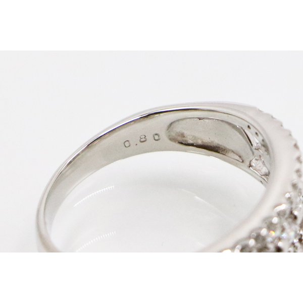 PT900 ダイアイリリング 0.80ct 6.10g　刻印(2)