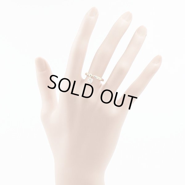 K18 ダイアイリリング 0.44ct 3.40g　装着イメージ