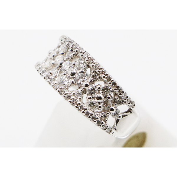 PT900 ダイアイリリング 0.80ct 6.10g　サイド