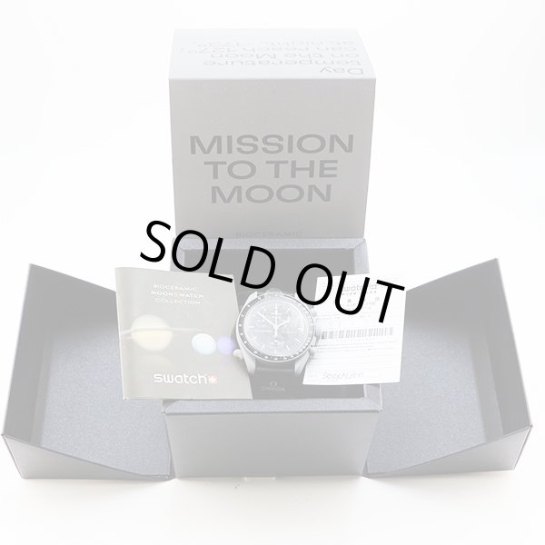 スウォッチ＊オメガコラボ　スピードマスター　ミッションｔｏムーン　Ｓ０３３Ｍ１００　黒文字盤　箱・保証書