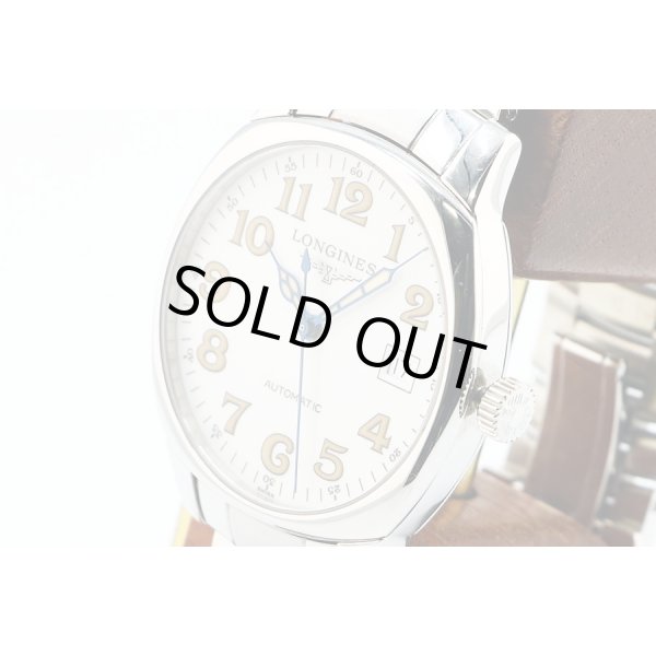 ロンジン　スピリット　Ｌ２．６９９．４　白文字盤　サイド拡大